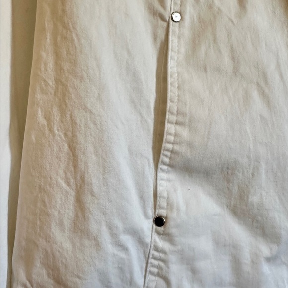 STUDIO WORKS, WOMENS, WHITE COTTON WINDBREAKER. FULLY LINED. SIZE 1X - Picture 7 of 10